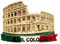 Aimant 3D pour Réfrigérateur Vintage Colisée Ville de Rome Drapeau Italie, Aimant Réfrigérateur, Décoration pour Tableau magnétique, Maison et Cuisine, Bureau