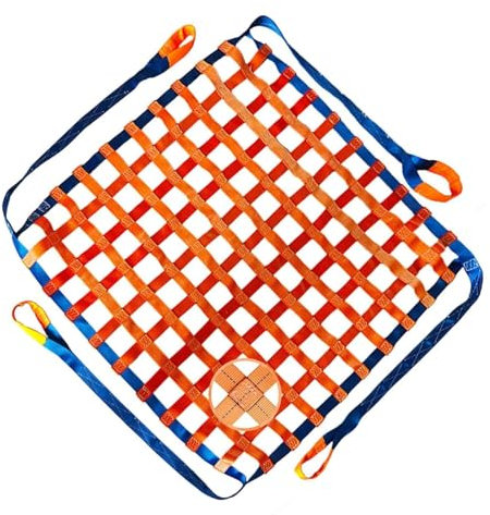 Hangendes Hebenetz - Flaches Nylonnetz, Anhängernetz, Schutznetz Garten, Cargonetz Heavy Duty, Für Treppenhebungsnetz, Frachtnetz, Anpassbar, Last 0,3-3,5 Tonnen ( Size : 4 X 4M/Mesh 15cm/Load 2.5t )