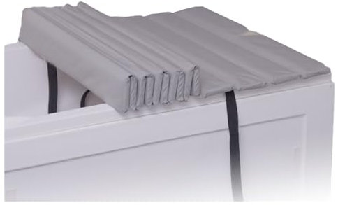 Shutter-Badewannenabdeckung, Faltbare Badewannenablage, Weißer Badewannendeckel, Eichenholzbrett, Perlenbaumwolle Und Oxford-Stoff For SPA-Badezimmer Und Badehaus (70,86 X 27,55 X 0,59 Zoll) ( Size :