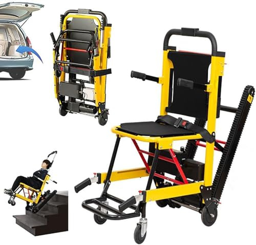 Elektrischer Rollstuhl für Treppensteigen, Raupe/Intelligenter Stil, Mit Bedienfeld/Oben Unten, Gedämpfte/Behinderte Reifen Und Ältere Menschen
