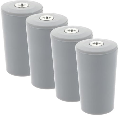 Tope de Cortina Enrollable 4 Piezas de Plástico y Aleación de Aluminio