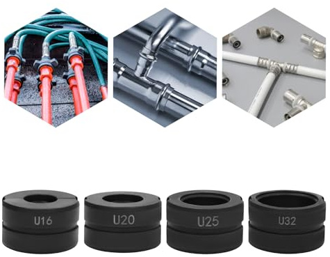 Pressbacke 16~32 U-Kontur für 16mm,20mm,25mm,32mm, Pressbackeneinsatz Passend für das Crimpen von PEX-Rohren und PB-Rohren