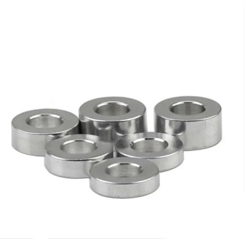 5–20 Stück Aluminium-Buchsendichtung, M3, M4, M5, M6, M8, M10, Aluminium, rund, hohl, flache Unterlegscheibe, Dichtung, gewindeloser Abstandshalter, Abstandshalter, M8 5 Stück, Höhe 8 mm