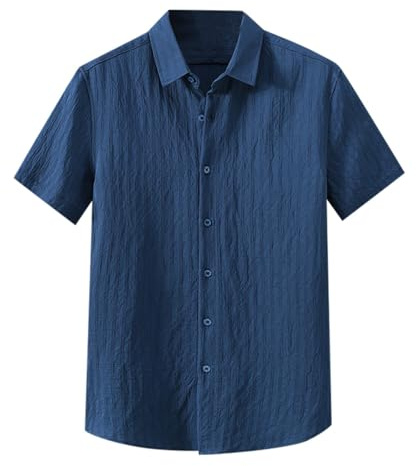 LAOSU Haut Hommes D'Été Ample À Manches Courtes Chemises,Chemise Sport,Chemise Homme Motif,Chemise Rouge A Carreaux,Chemises Noir Homme,Chemisette Homme Tendance