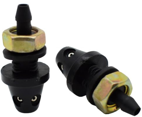 ZEMNLO 2X Universal Auto Frontscheibe Scheibenwaschanlage Wischerdüsen Jet Windschutzscheibe Sprayer Sprinkler Kits Waschmaschine Auslass Auto DIY Kits Scheibenwaschdüsen