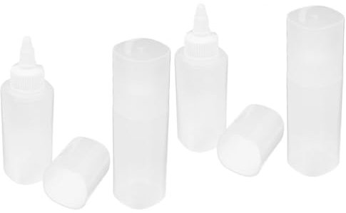 Garneck 4 Stück Tragbare Quetschflasche Ölspenderflasche Honigspender Outdoor-Saucenflasche Ölflasche für unterwegs Olivenöl Flaschen Küchenflaschen Polypropylen Wiederverwendbar