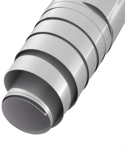 Withtalentto Specchio flessibile Fogli 50X200cm Specchio Rotolo di Carta Adesivi Non Vetro Specchio Piastrelle Per Mestiere Decorazione Della Parete Casa