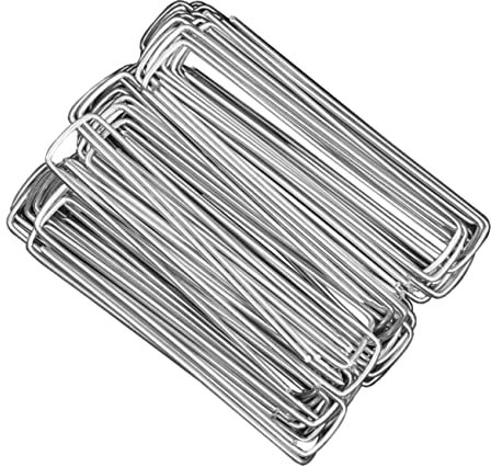 Milisten 30pièces Piquets de Fixation Forme pour Pelouse et Jardin Piquets Tissu Robustes Fixations pour Tissus de Jardin