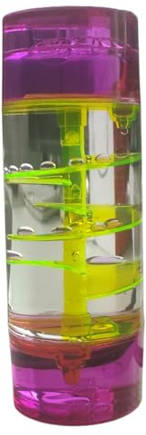 Tropfen Sanduhr Flüssig Bewegung Blasen, Hourglass Liquid Motion Timer Bubble Fidget Toy Sanduhr Dekompressionsölleck Sensorisches Spielzeug Geschenk for Kinder und Erwachsene
