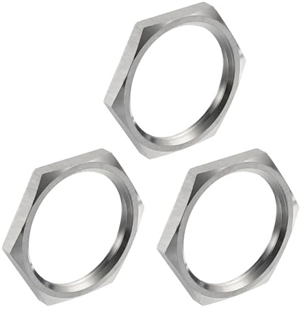QUARKZMAN 3 Pezzi RaccorPer Tubi Ghisa Esagonale, 304 Acciaio Inossidabile Esagonale NPT 1-1/4 Filettatura Femmina Per Impianti Idraulici Fissi, Scopa Ad Acqua Pulitore Del Telaio