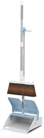 NIBHZ Broom et Peluche de poussière, Peine à poussière réglable à Longue Gestion et Brosse avec des Dents de Peigne pour Le Jardin extérieur intérieur Maison Patio,A