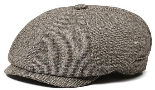 SAKTHIVEL Schiebermütze Herren Baumwolle Flatcap Newsboy Gatsby Cap | Polyester-Baumwollmischung, weiche Haptik, klassische Optik, leichtes Design, ideal für Alltag und Freizeit