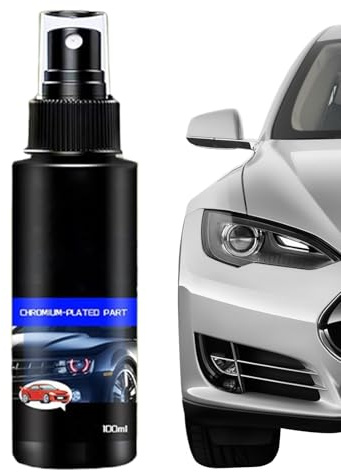 Pulimento Para Cromo De Coches - Limpiador de metales,Spray restaurador 300ml para llantas | Elimina rayaduras de rines y carrocería con aplicación fácil
