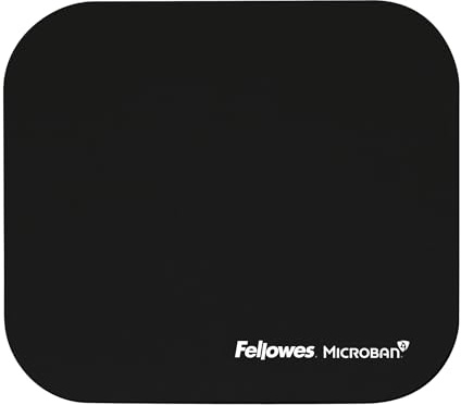 Fellowes 5933907 Mousepad con Microban, Nero
