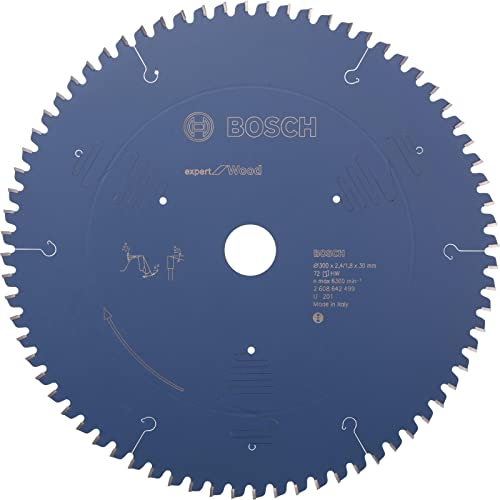 Bosch 2608642499 Kreissägeblatt Expert for Wood 300 x 30 x 2.4/1.8 mm Z72T