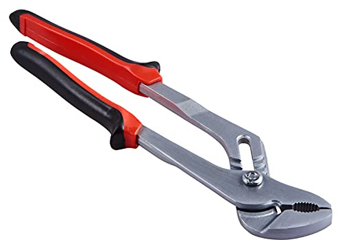 Amtech Water Pump Pliers, Drop Forged Carbon Steel, 60mm Max Opening, Dual Colour Grips (250mm / 12)