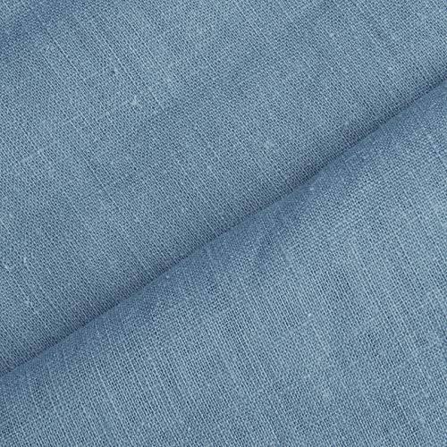 Holmar - Leinen Stoff Meterware - 100% Leinen - vorgewaschen (schwedenblau) | Leinenstoff zum Nähen von Bekleidung & Deko!