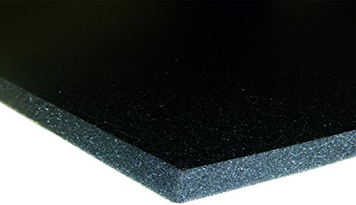Akustiskt skum med skyddande skikt – PU SKIN 20 självhäftande – svart 1 000 x 500 x 20 mm, 0,5 m2