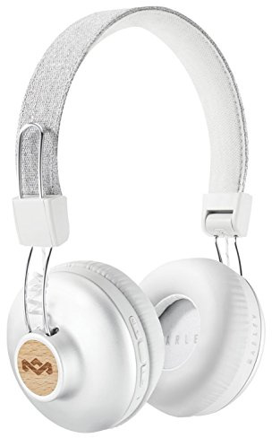 House of Marley Positive Vibration 2 Wireless Bluetooth On Ear Headphones - Recycled Materials, Sustainably Sourced Materials Supporting Global Reforestation, 10 Hour Battery - Silver