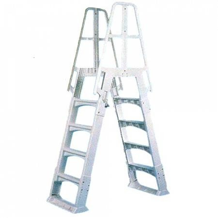 Cpa Piscine - Scaletta Doppia In Resina Regolabile 122-137 cm Piscine Fuori Terra