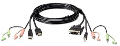 Aten 2L-7D02DH adaptador de cable HDMI DVI-D Negro - Adaptador para cable (HDMI, DVI-D, Male connector / Male connector, 1,8 m, Negro)