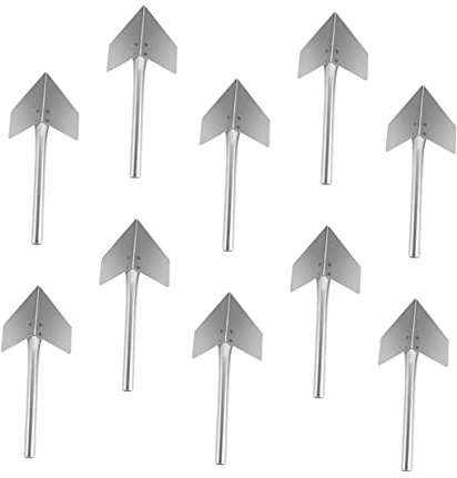 DOITOOL Cazzuola Angolare in Acciaio Inossidabile 10 Pezzi Per Angoli Interni Ed Esterni Utensile Ergonomico Per Cartongesso e Spatola Per Raschiare e Decorare Angoli a 90 Gradi