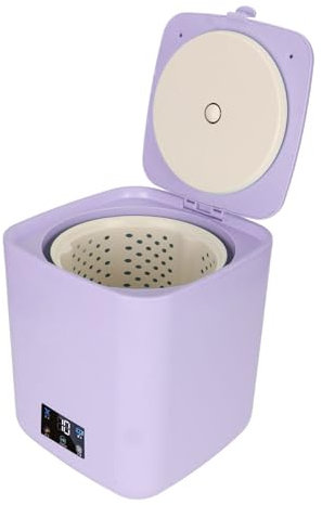 Tragbare Mini-Waschmaschine, 7L Große Kapazität Vollautomatisch Mit Wäscheschleuder, LCD-Touchscreen Für Kleine Unterwäsche, (Lila)