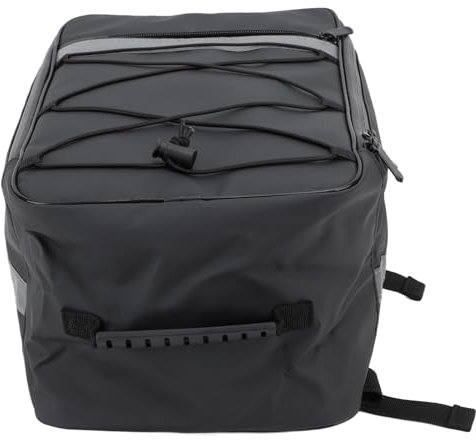 Tbest Rear Bike Rack Bag,Large Capacity Rear Rack Bag 15L Waterproof Electric Bike Saddle Bag Cycling Trunk Carrier for Outdoor Black