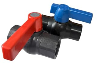 F & R Auslaufhahn für Wasserbehälter, Ablasshahn 3/4, Wasserhahn für Regentonne, aus PE-Kunststoff, mit Außengewinde zur Einfachen Installation & Abdichtung, Wasserspender, Ersatzhahn