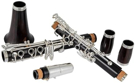 Anfänger klarinette Professionelle Ebenholz-Klarinette, Falling Tune B, Tonart 17, Versilbertes Kupfer, Klarinette Aus Massivem Holz