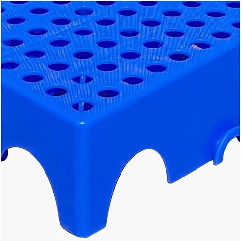 MekUk Kunststoffpalette Kunststoffpaletten-Lageraufbewahrung, ineinandergreifende Bodenpaletten-Frachtaufbewahrungsmatte for Garagenlager, 1 Packung für Zwinger, Garten, Keller, Patio (Color : Blu,