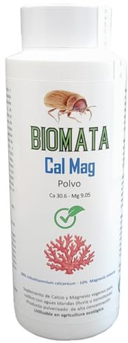 BIOMATA | Cal Mag Maria Veganos | 200g Polvo | Fortalece tus Cultivos con Minerales de Origen Biogénico (Algas Marinas) | Abono de Calcio | 100% Ecológico