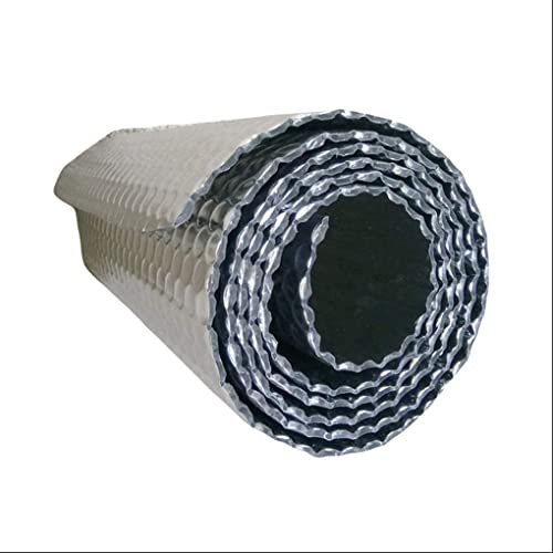Aluminium Luftpolsterfolie, Isolierfolie, Isolierrolle, Garagen Isolierset, Folienisolierung, doppelte Aluminium Luftpolsterfolie, Isolierung für Heizkörper, Wärmereflektierender Reflektor, spart