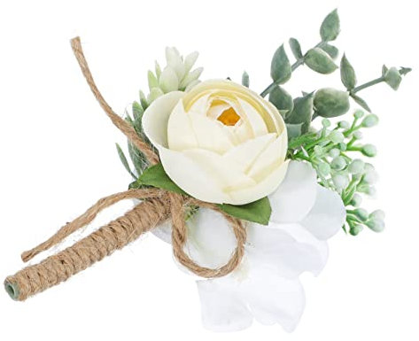 SAFIGLE 1pc Hochzeit Party Brosche Künstliche Seide Mann Brautjungfer Dekoration Elegante Corsage