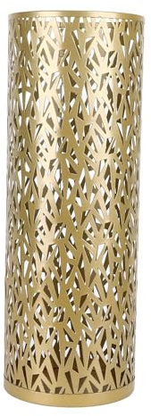 lvifloae Schirmstnder regenschirmstnder, Metall, ausgehhlt, rund, Schirmhalter, Organizer, Mlleimer, Schirmkorb fr Zuhause, Hotel, Bro, Dekoration, Gold S (Large)