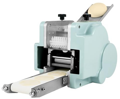 Máquina comercial para hacer empanadillas, 110 V, 140 W, eléctrica, con molde redondo de 8 cm, máquina automática para hacer pasta, prensa para hacer masa wonton y empanadas, ideal para restaurantes