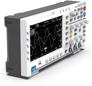 1014D Digital Oscilloscope 2 in 1 Dual Channel Input Signal Generator 100MHz* 2 Ana-Log Bandwidth 1GSa/s Sampling Rate for DIY Use(1014D Stand)