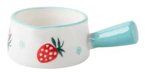 FZL02068LM Sauciere Mini pichet à café et Lait avec poignée, Pot à Sauce en céramique à Bouche Pointue Saucier(Blue)