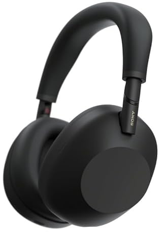 Sony WH-1000XM6 Flagship Noise Cancelling Over-Ear Wireless Bluetooth Headphones, Signature Hi-Res Sound, Foldable Design, 30 HR Battery, iOS & Android - Black (Renewed)