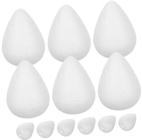 SHINEOFI 50 Boccioli di Rosa in Schiuma di Polistirolo Bianchi per Decorazioni Fai da Te, Forniture Artigianali per Matrimoni e Progetti Creativi, Adatti per Addobbi Nuziali e Feste