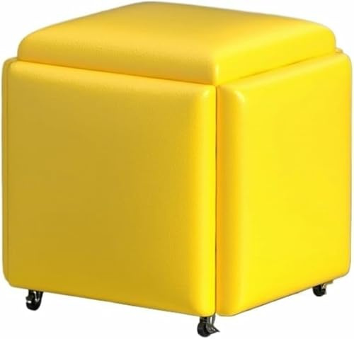 Silla de cubo 5 en 1, sofá apilable, asiento anidable versátil para sala de estar y dormitorio, muebles elegantes y funcionales para espacios pequeños
