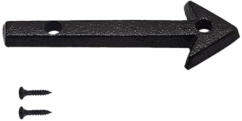 ApexPine 3 Inch Cast Iron House Number Sign Vintage Wall Mount | 3in cast iron house number plaque coated finish indoor outdoor wall mount vintage home address marker