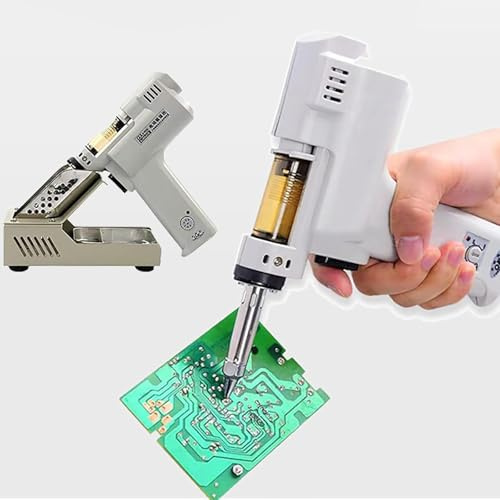 Bomba Eléctrica De Desoldadura Al Vacío, Pistola Eléctrica De Desoldadura, Temperatura Ajustable De 350 a 450 °C, Herramienta De Eliminación De Soldadura Para Tareas De Reparación Electrónica Y Desold