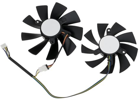 LT Easiyl 1 par de ventiladores de tarjeta gráfica compatible con ZOTAC GAMING RTX 2070 MINI compatible con ZOTAC GTX 1080TI