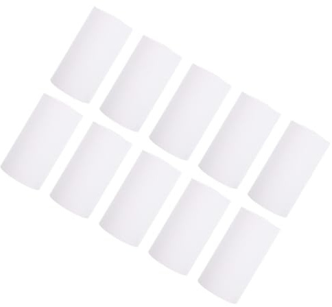PACKOVE 10 Rolls Thermal Paper 57x25mm Multipurpose Till Rolls for Pos Cash Register Printing Paper Suitable for Supermarket and Takeaway Receipt Machines