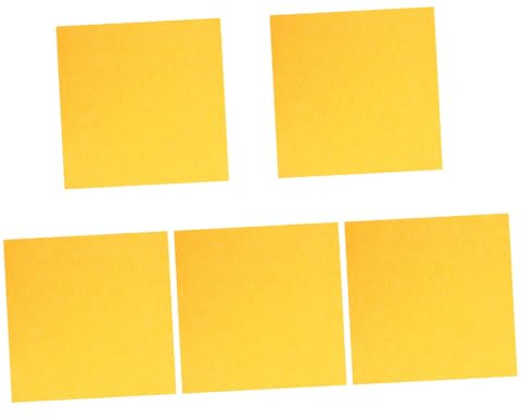5pcs Felt Soundproofing Panel for Music and Dance Rooms Yellow | Self Adhesive Installation, Acoustic Absorption Surface, Simple Versatile Look, Practical Set for Studio Use