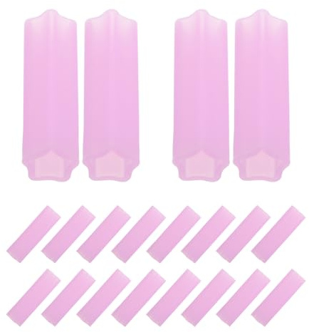 ULTECHNOVO Set 20 Pezzi Manicotti in Silicone per Cuticole Presa Confortevole, Uso Multiplo, per Manicure Durante Viaggi e Riunioni Familiari