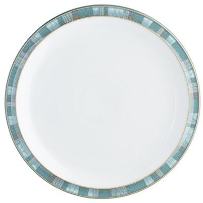 Denby Azure Coast - Juego de platos llanos (4 unidades)