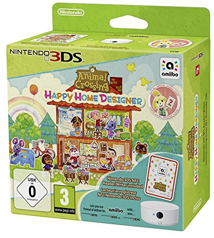 Animal Crossing : Happy Home Designer + Lecteur NFC pour Nintendo 3DS + 1 Carte Amiibo 'Animal Crossing'