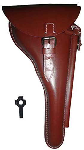 WWII Luger P08 6 Baril Holster Allemand w/Take Down Tool - Reproduction